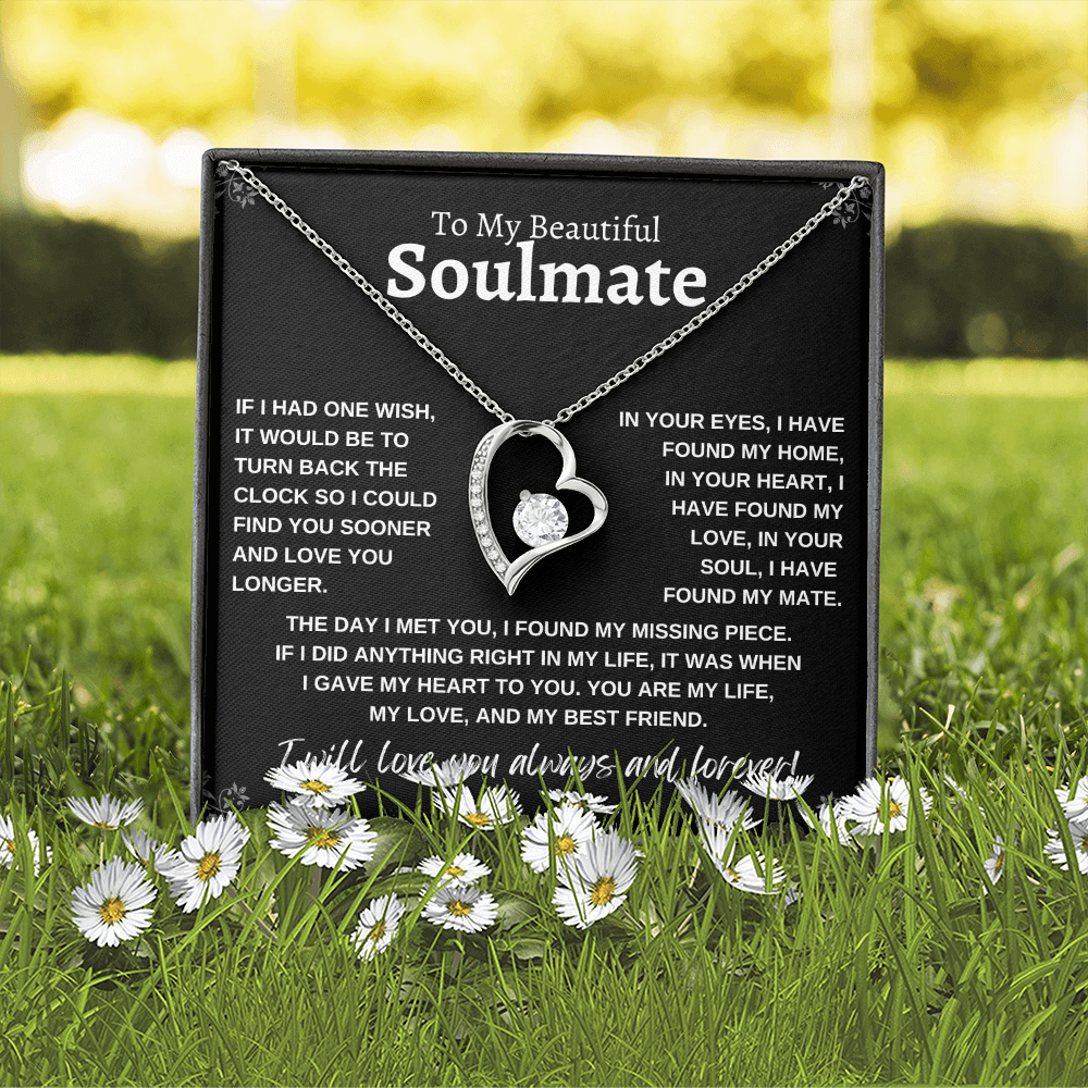 To My Beautiful Soulmate | Forever Love Necklace