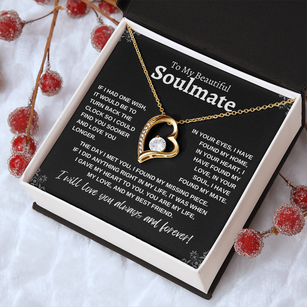 To My Beautiful Soulmate | Forever Love Necklace